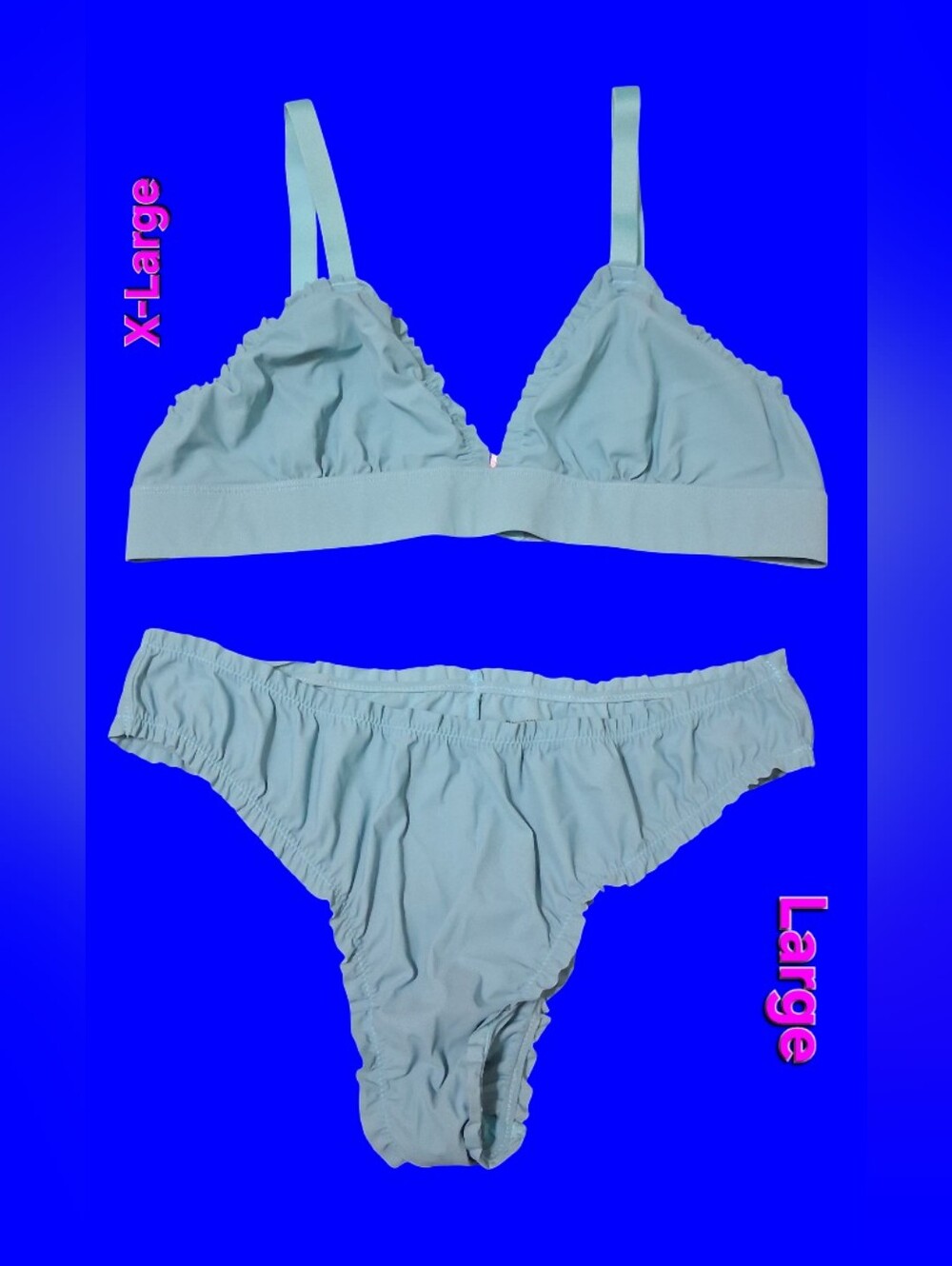 Clothes: Women/junior No Boundaries Baby Blue Matching Bra & Panty Set NWOT